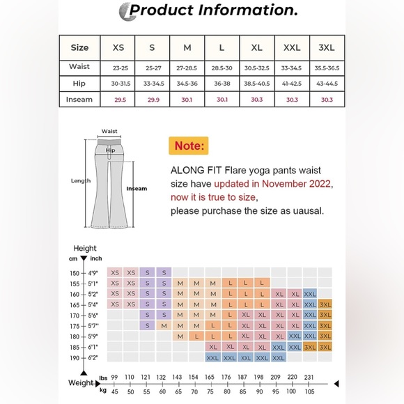 NWT Flared Leggings-for-Women Capri Yoga Pants with Pockets High Waisted/XXXL - Picture 15 of 15